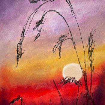 「Sunrise」というタイトルの絵画 Mariia Fedorovaによって, オリジナルのアートワーク, オイル