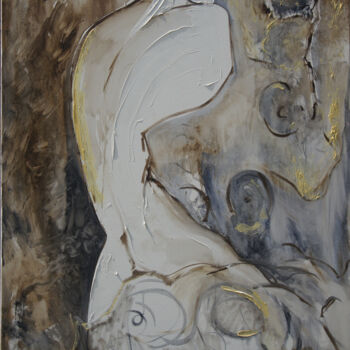Ζωγραφική με τίτλο "Silhouette" από Mariia Gorbunova, Αυθεντικά έργα τέχνης, Λάδι