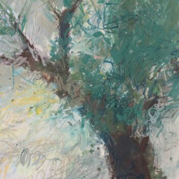 제목이 "Olive tree"인 미술작품 Mariia Kurbatova로, 원작, 파스텔