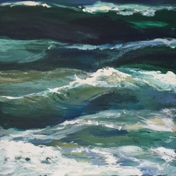 Ζωγραφική με τίτλο "The Ocean" από Marike Koot, Αυθεντικά έργα τέχνης, Ακρυλικό