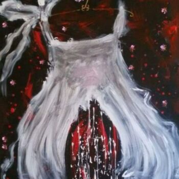 Painting titled "TUTU SENSUELLE" by Marilena Lacchinelli, Original Artwork, Acrylic Mounted on Wood Stretcher frame