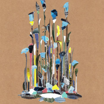 「Field plants」というタイトルのコラージュ Marina Geipelによって, オリジナルのアートワーク, コラージュ