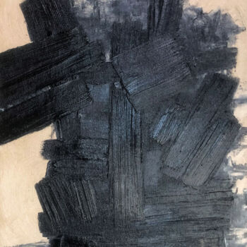 Картина под названием "Black and White Str…" - Marina Gorbachova, Подлинное произведение искусства, Масло