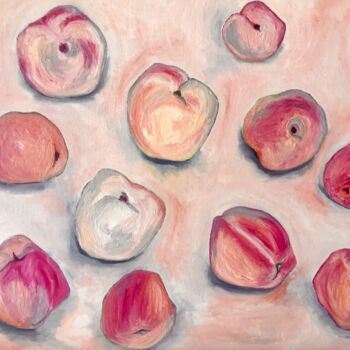 Pittura intitolato "Peaches and Nectari…" da Marina Gorbachova, Opera d'arte originale, Olio