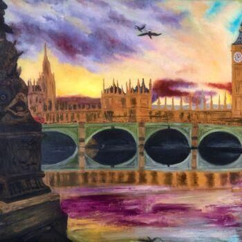 Pittura intitolato "London" da Marina Gorbachova, Opera d'arte originale, Olio