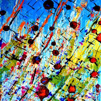 Painting titled "bubbles" by Marina Kliman, Original Artwork, Oil