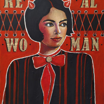 Painting titled "Woman inside me / Ж…" by Marina Petrova, Original Artwork, Oil