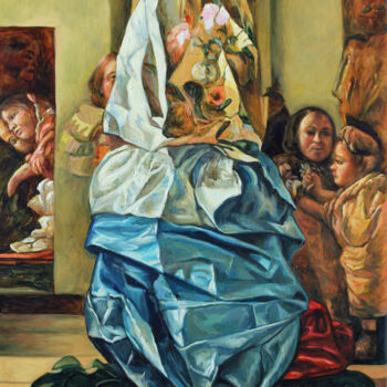 Картина под названием "Variations in Baroq…" - Marina Podgaevskaya, Подлинное произведение искусства, Масло