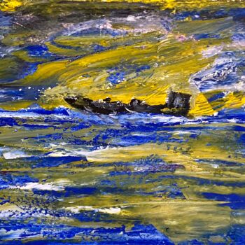 Pintura titulada "Nave in mare" por Mario Pratesi, Obra de arte original, Oleo