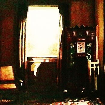 Pittura intitolato "Bedroom View" da Marium Khan, Opera d'arte originale