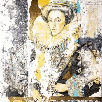 Картина под названием "Queen of England" - Mariya Volynskih, Подлинное произведение искусства, Акрил