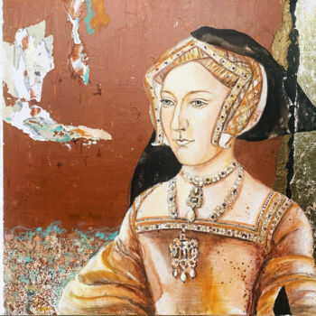 Schilderij getiteld "Jane of Wolfhall" door Mariya Volynskih, Origineel Kunstwerk, Acryl