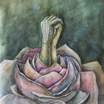 Peinture intitulée "My hope" par Mariya Markina, Œuvre d'art originale, Aquarelle