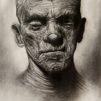 Dessin intitulée "The Mummy" par Marko Karadjinovic, Œuvre d'art originale, Crayon