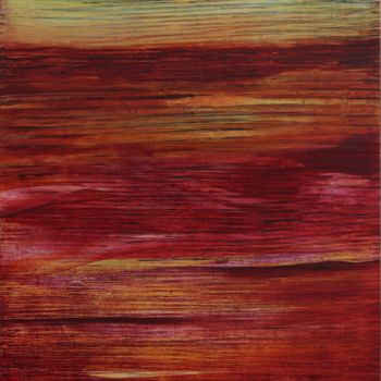 Painting titled ""Acid Skies"" by Mark S. Thomas, Original Artwork, Acrylic Mounted on Wood Panel
