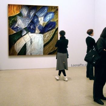 Malerei mit dem Titel "Fleurs bleues" von Marquis, Original-Kunstwerk