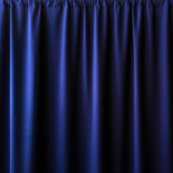 Photography titled "BLUE CURTAIN # 78.…" by Marta Lesniakowska, Original Artwork, Digital Photography