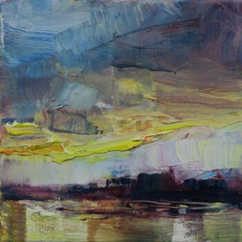 제목이 "Dans les nuages XXX…"인 미술작품 Marta Lipowska로, 원작, 기름 나무 들것 프레임에 장착됨