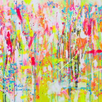 Pintura titulada "The scent of meadow" por Marta Zawadzka, Obra de arte original, Acrílico Montado en Bastidor de camilla de…