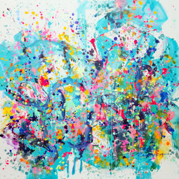 제목이 "Dream Flower"인 미술작품 Marta Zawadzka로, 원작, 아크릴 나무 들것 프레임에 장착됨