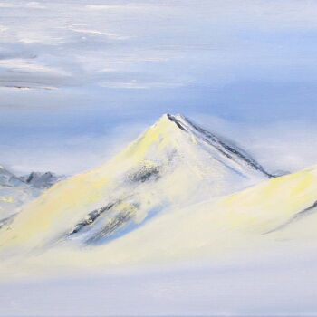 Painting titled "" JOUR BLANC "" by Martial Dumoulin, Original Artwork, Oil Mounted on Wood Stretcher frame