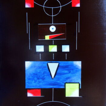 Painting titled "" CAPRICE "" by Martial Dumoulin, Original Artwork, Acrylic Mounted on Wood Stretcher frame