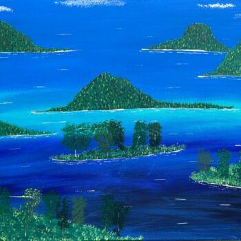 Pintura titulada "Ensemble d’île" por Martial Molmy, Obra de arte original, Acrílico