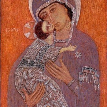Pintura intitulada "St. Vladimirskaya M…" por Martin Ashkhatoev, Obras de arte originais, Acrílico