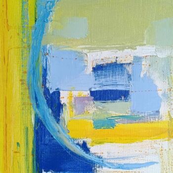 Pittura intitolato "abstraction" da Martin Jobert, Opera d'arte originale, Olio