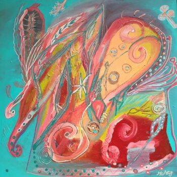 Pintura titulada "colorful" por Martina Heyd-Jilg, Obra de arte original, Acrílico