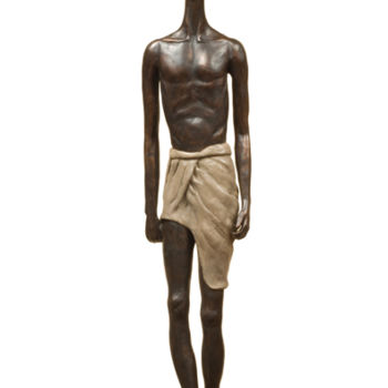 Sculpture titled "errant" by Martine France Moreau, Original Artwork, Bronze