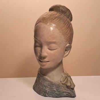 雕塑 标题为“Lucie” 由Martine Lee, 原创艺术品, 青铜
