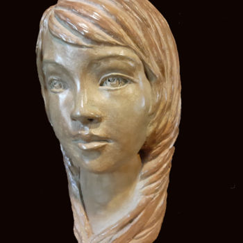 Sculpture titled "Manon" by Martine Lee, Original Artwork, Bronze