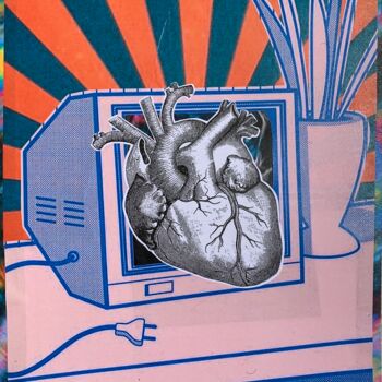Kolaże zatytułowany „watch your heart” autorstwa Marvin Rodrigues, Oryginalna praca, Kolaże