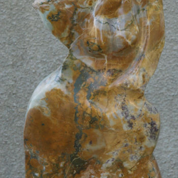 Sculpture titled "Olivia" by Maryvonne Lorgeré, Original Artwork, Stone