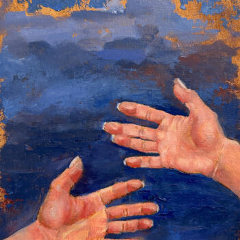 Peinture intitulée "Hands. Öil painting…" par Maryna Shefer, Œuvre d'art originale, Huile