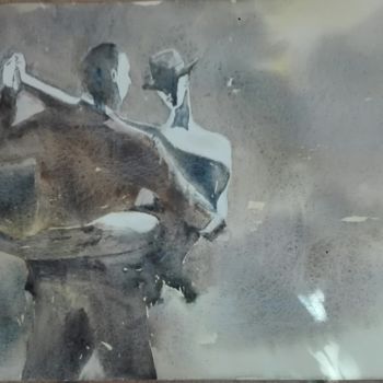 Pintura titulada "Tango Argentin" por Maryse Tisnés, Obra de arte original, Acuarela