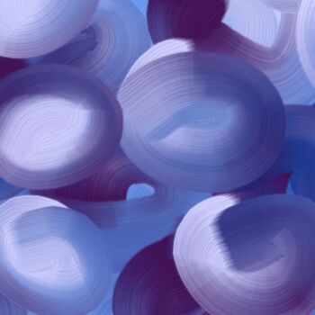 Digital Arts titled "Buble blue" by Marzena Wisinska, Original Artwork, Digital Photography