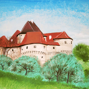 「Veliki Tabor」というタイトルの絵画 Masha Chammasによって, オリジナルのアートワーク, アクリル
