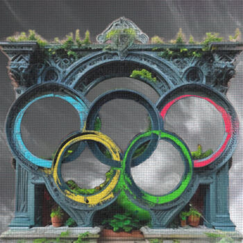 Цифровое искусство под названием "Olympic Games 02" - Massimo Naibo, Подлинное произведение искусства, Изображение, сгенерир…