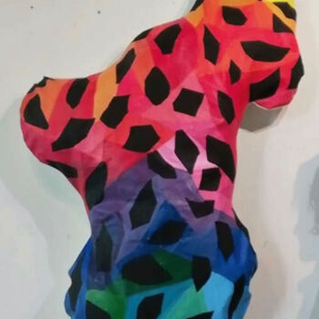 Escultura titulada "Sculpture molle Gay…" por Mathilde Guégan, Obra de arte original, Acrílico