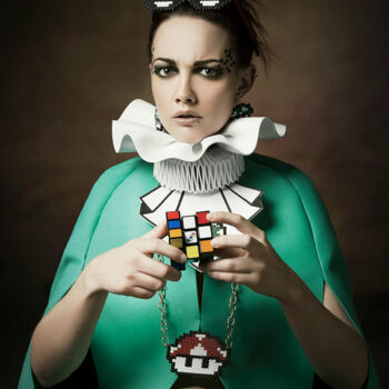 Photographie intitulée "Rubik's cube" par Mathilde Oscar, Œuvre d'art originale, Photographie numérique
