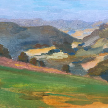 Tableau paysage provence : peinture huile et acrylique sur toile '' L' Escalier '' - Le blog de 3silex