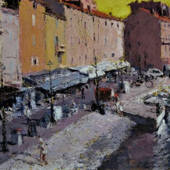 Painting titled "12f-st-tropez-2018-…" by Toshio Matsuda, Original Artwork, Oil