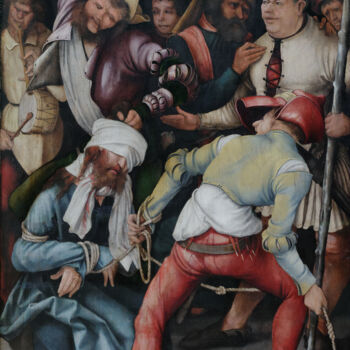 Pintura titulada "Dérision du Christ" por Matthias Grünewald, Obra de arte original, Oleo