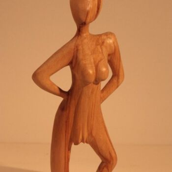 Sculpture titled "Défilé - démarche é…" by Max Bernard, Original Artwork, Wood