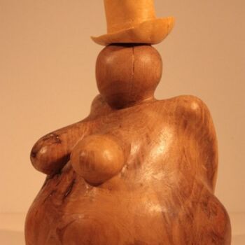 Sculpture intitulée "Louisiane - femme a…" par Max Bernard, Œuvre d'art originale, Bois