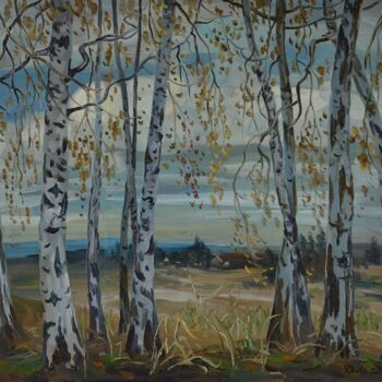 "Fragile birches" başlıklı Tablo Max Dudchenko tarafından, Orijinal sanat, Petrol