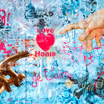 제목이 "Love Heals"인 디지털 아트 Maxl로, 원작, 디지털 페인팅