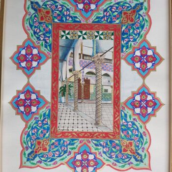 Painting titled "Oriental Home" by Mehdi Abtroun, Original Artwork, Acrylic